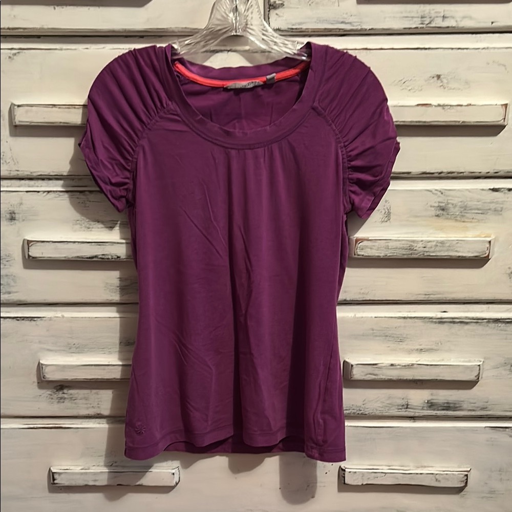 ATHLETA Women's M Purple Short Sleeve Top